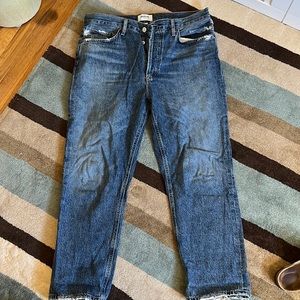 Agolde Riley straight crop jeans